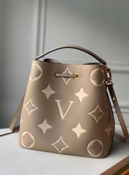 

7a designer bags womens genuine leather shoulder embossing handbag purse crossbody bag bucket bag handbags tote wallets