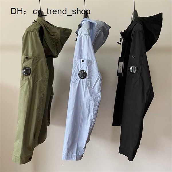 

cp hoodie men's jackets spring and autumn hooded cp jacket multi pocket lens decoration cotton material casual zipper thin1 compagnie c, Black