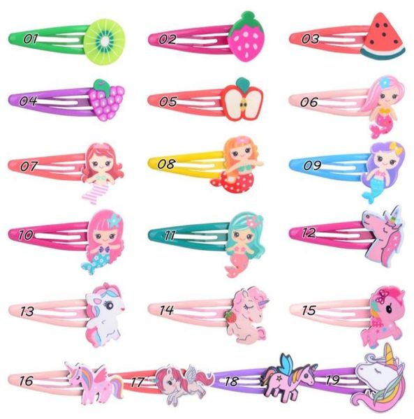

fashion kids girls hair accessories mermaid unicon barrettes hairclips hairpins cute children clippers6975008, Slivery;white