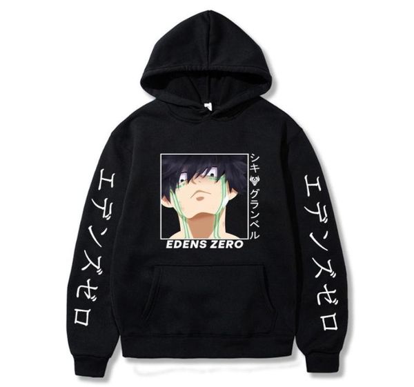

men039s hoodies sweatshirts fashion anime edens zero shiki granbell sweatshirt cool cartoon longsleeved high street clothes 2483240, Black