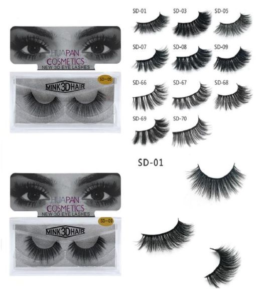 

brand huapan 3d mink eyelashes messy eyes lash extension eyelash full strip eye lashes 30013248718260