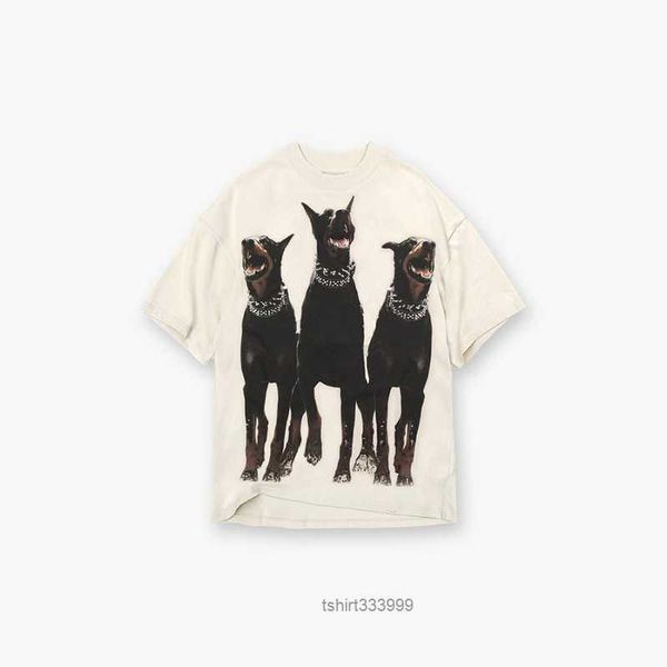 

22ss men's t shirt high street tee spring summer fashion oversized skateboard men women tshirt, White;black