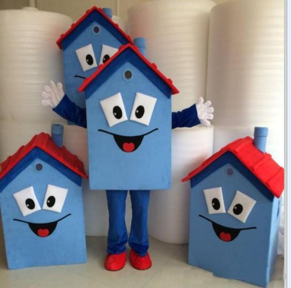 

2019 professional made house mascot costume cartoon apparel halloween birthday4510660, Red;yellow