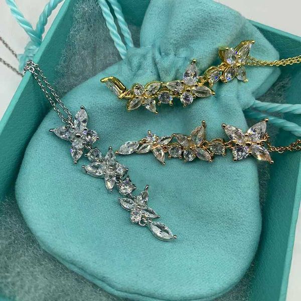 

pendant necklaces designer minimalist style s925 sterling silver horse eye stone necklace high grade two tone temperament collar chain women