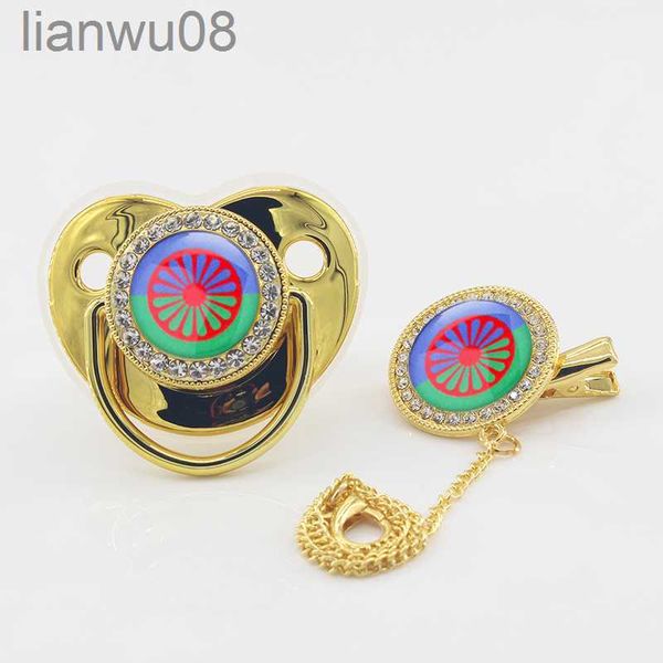 

pacifiers# newborn personalized pacifier clip baby luxury pacifiers gold bling infant pacifiers holder silicone teethers nipple bpa x0804