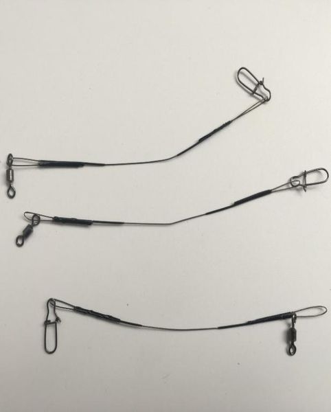 

3pcs 5quot 12 lb high qulity micro leader w crane swivel fishing lure hooks line trace wire leader swivel spinner shark9460581