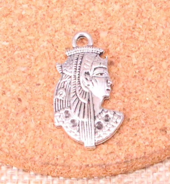 

29pcs charms egypt cleopatra 2917mm antique making pendant fitvintage tibetan silverdiy handmade jewelry6882801, Bronze;silver