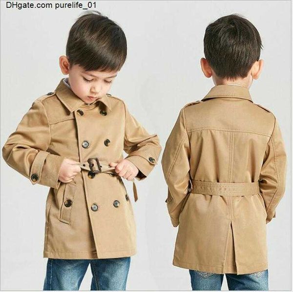 

fashion boys long style tench coats fall winter children plaid double-breasted jackets kids boy outwear 3-8 years retail, Camo