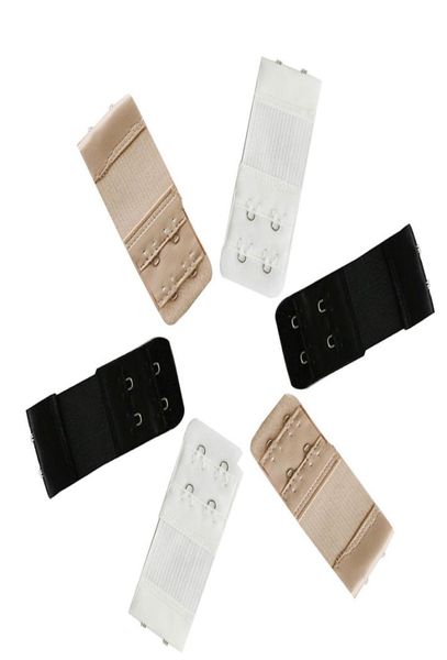 

30pc elastic 2 rows 2 hooks bra extenders bands for ladies bra clasp strap extender women girl bra accessories1037218, Blike;white