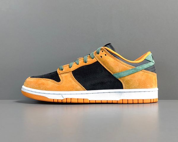 

duks low sp ceramic skateboarding shoes black/ceramic-nori trainers sports sneakers with box