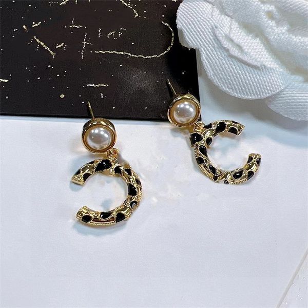 

high-quality gold earrings stud c earing luxury women ccity diamond pearl earring designer jewelry woman 6565735, Golden;silver