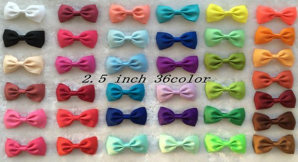 

10off in stock 25 inch30pcs36 colorsbaby girl grosgrain ribbon bow boutique hair clip alligator children headbandhair acces4219212, Slivery;white