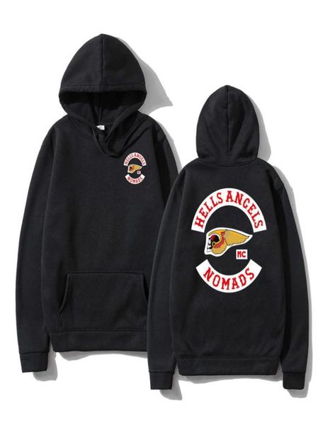 

men039s hoodies sweatshirts amazing oversized men women hells angels forever nomads hoodies graphic sweatshirts ladie8513077, Black