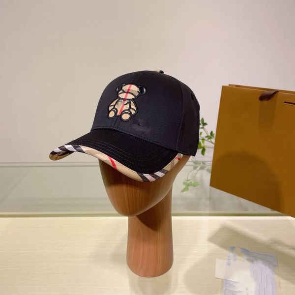 

baseball cap desingers ball caps manempty embroidery sun hats fitted fashion leisure design sunscreen pretty little bear animal pattern, Blue;gray