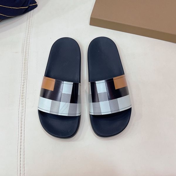 

luxury designer boston clogs sandals slippers platform mens women clog summer arizona leather felt sliders buckle strap 0804, Black