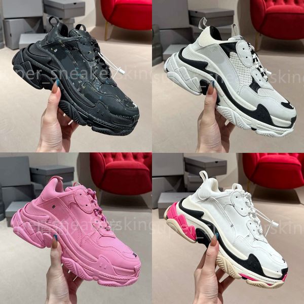 

triple s running shoes designer dad shoes men women trainers fashion platform sneaker multicolor printing retro old sports shoes size 35-45