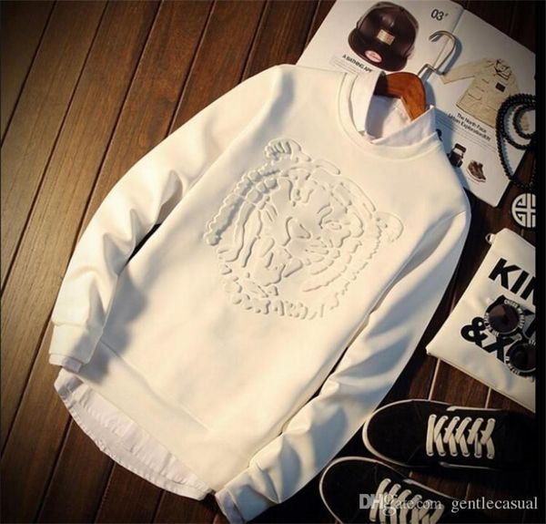 

winter autumn men hoodies men039s sweatshirts tiger head 3d print hoodies tracksuits hoodies for boys8691446, Black