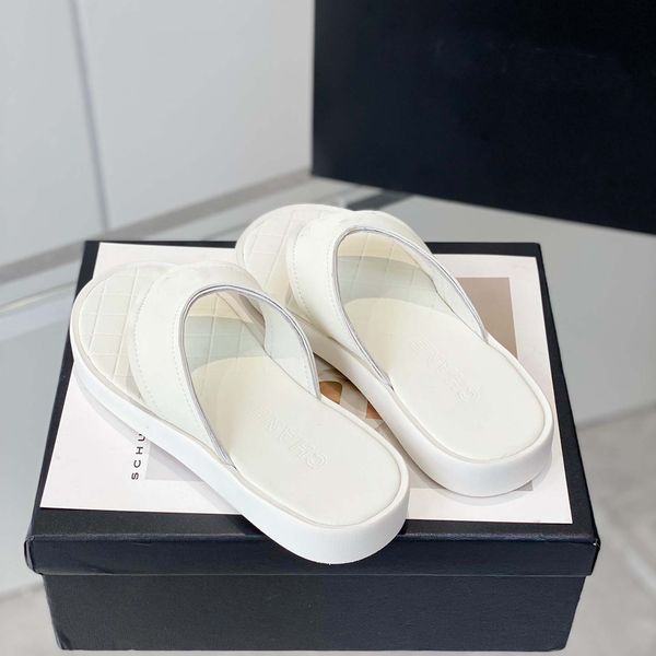 

designer sandal platform slide women slippers new beach spring summer comfortable classic recreation flat bottom designers heel womens slipp, Black