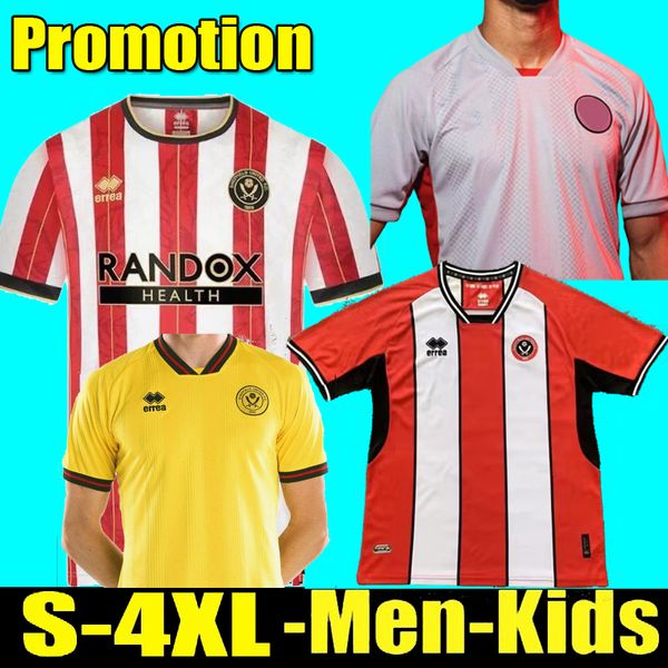 

xxxl 4xl 23 24 sheffield home soccer jerseys promotion kit sander berge united sharp brewster third football shirt, Black;yellow