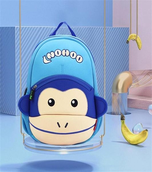 

nohoo toddler kids backpack waterproof pre school backpack for girl boys 3d cartoon monkey children school bag 220224214v1219500
