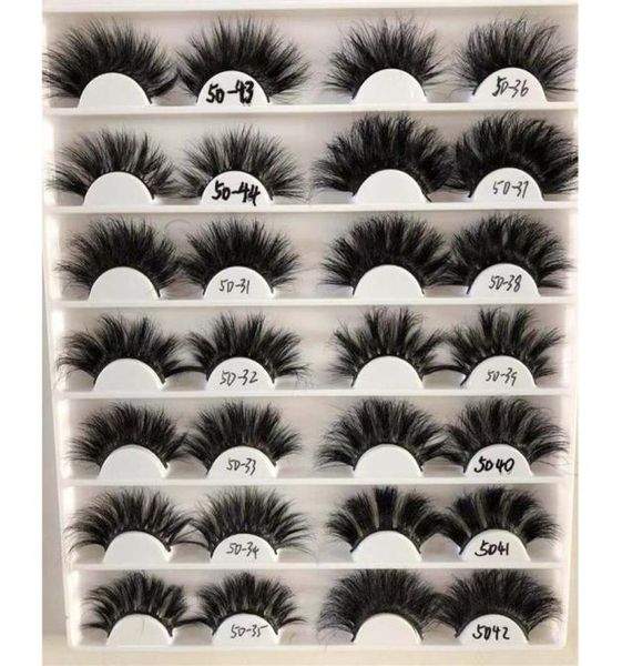 

25mm 5d eyelashes mink thick crisscross cruelty volume lash soft big dramatic full eye lashes makeup tool whole287f1105902