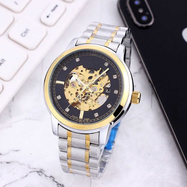 

watches automatic mechanical watch lao brand hollowed out fully men's, Silver