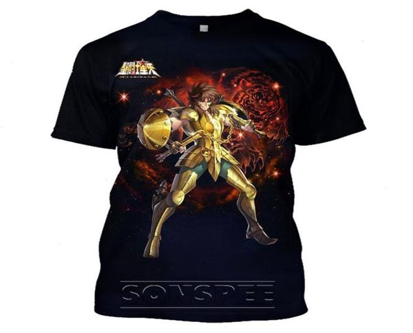 

saint seiya anime t shirt for men camisetas manga clothes ropa hombre streetwear tee camisa masculina verano koszulki1238955, White;black