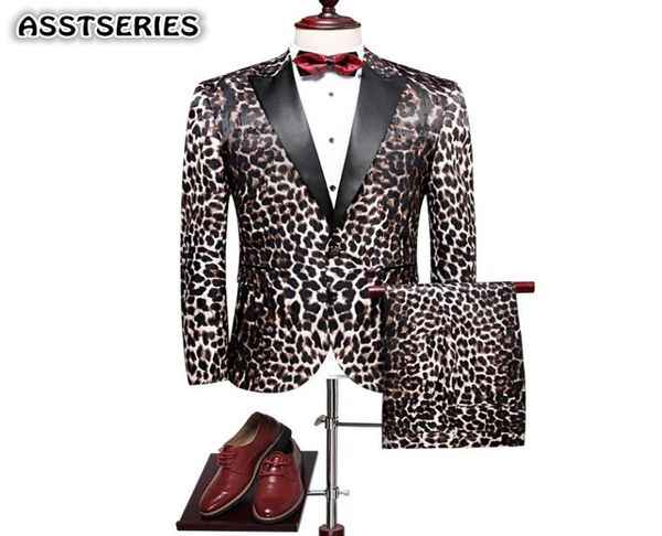 

elegant men suit fashion new leopard print groom tuxedo suit england style single breasted slim fit men suits for wedding6183710, White;black