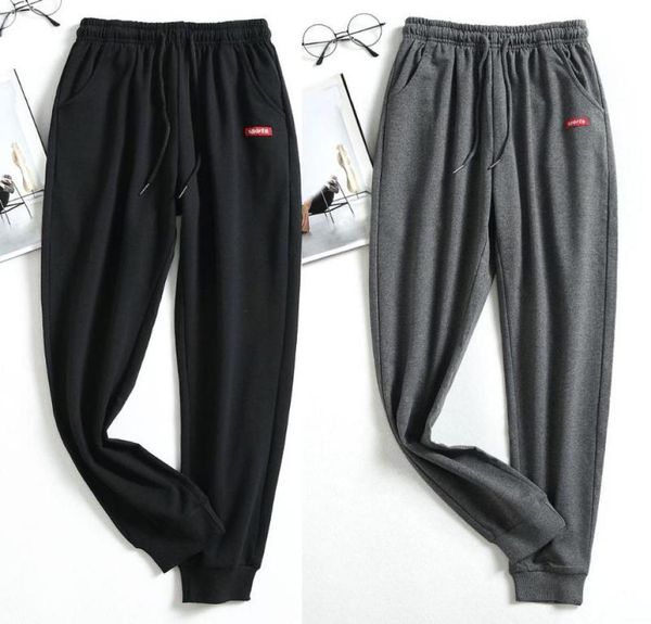 

men sports pants trousers hip hop jogging joggers sweatpants jogger pants9086483, Black