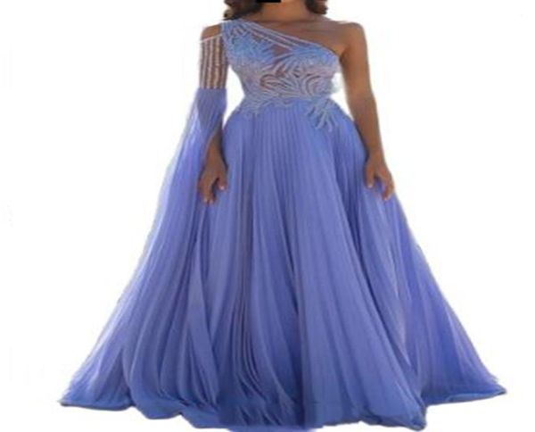 

long sleeve evening gown one shouler sleeves dresses formal robes elegantes para mujer vestidos de noche lavender long prom dreses9900547, Black