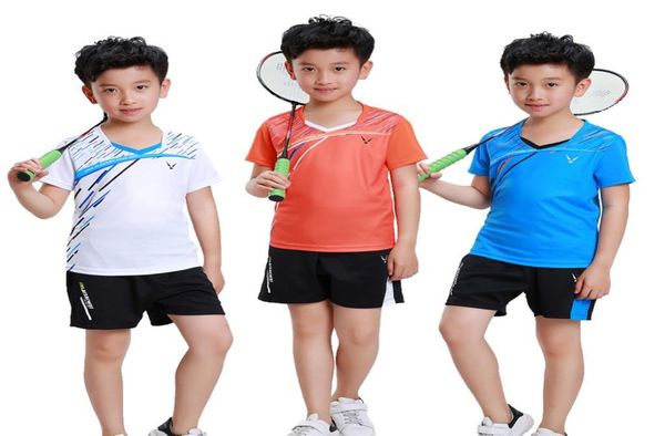 

adsmoney boy tenis masculinogirl table tennis shirtkid short sleeved table tennis jerseychildren badminton shirt8201084, White;yellow