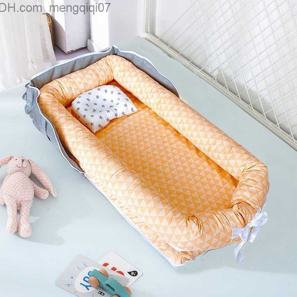 

bassinets cradles baby bassnet bumper travel bed baby cotton cradle for newborns portable crib with pillow 85x45cm z230804