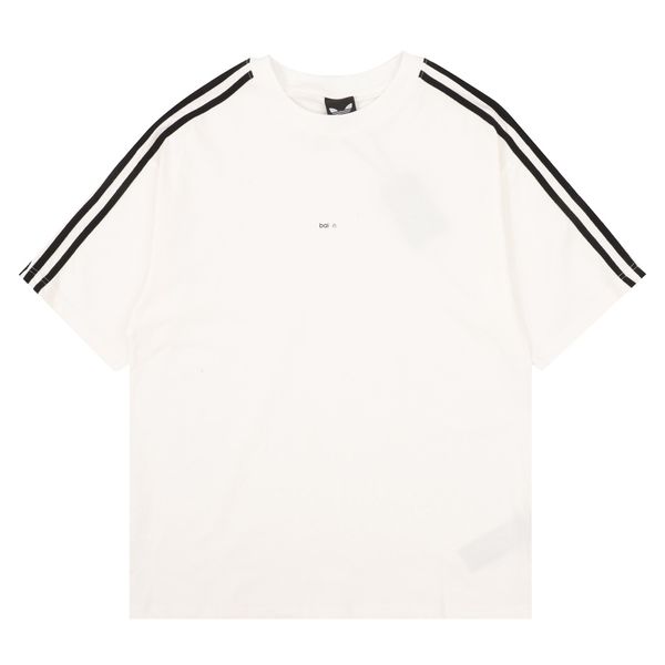 

summer fashion high street cotton t-shirt sweatshirt t-shirt pullover t-shirt breathable men and women joint label casual short-sleeved t-sh, White;black