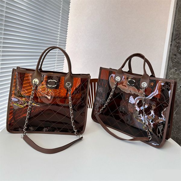 

luxurys handbags designer bag tote bag clear jelly shouder bags luxury handbag leather fashion large capacity with women totes coin purse cl