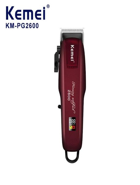 

epacket kemei kmpg2600 professional fades hair trimmer for men blending hair clipper cord cordless electric cutter machine rechar3300345