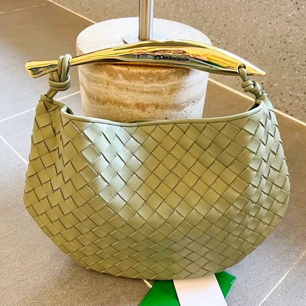 

fashion genuine leather womens intrecciato bag folding mens weave tote clutch weekend shopper bag luxury lady handbag crossbody handle eveni