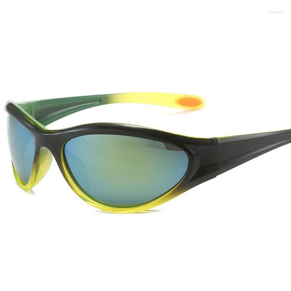 

sunglasses y2k sports punk men women retro 2000's sun glasses for male small steampunk eyewear shades uv400769, White;black