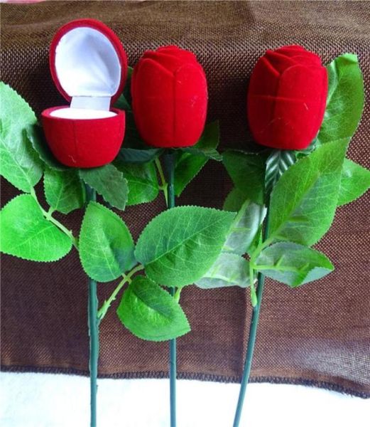 

creative propose ring jewelry box earring ring storage jewelry organizer gift case diy craft58115941915806, Black;white