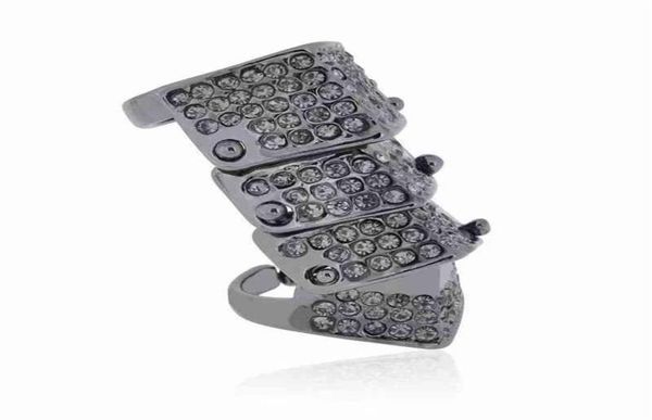 

new empress dowager vivienne four full diamond armor saturn ring che shengyuan nana same model203h3513493, Silver