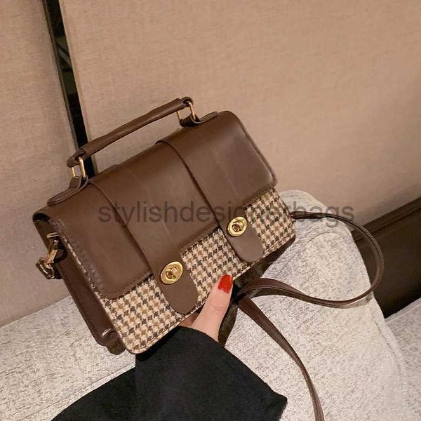 

new fashion small bag network popular handheld versatile casual crossbody thousand bird pattern square bagstylishdesign
