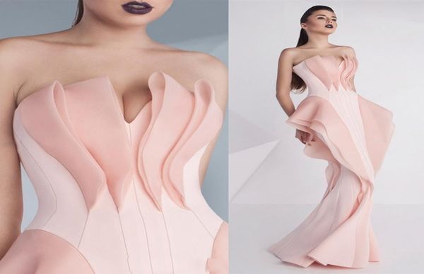 

unique mermaid evening dresses sleeveless sweetheart ruffles 2018 prom gowns sweep train spring mnmcouture red carpet formal party2899899, Black;red