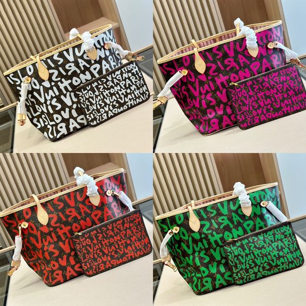 

designer bags tote bag fashion totes flower leather handbag women bags high capacity composite shopping shoulder bagss brown wallets crossbo