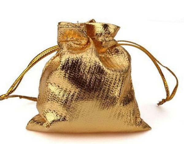 

whole50pcslot silver or gold plated satin gift bags with drawstring jewelry gift pouch bags79cm3777410, Pink;blue
