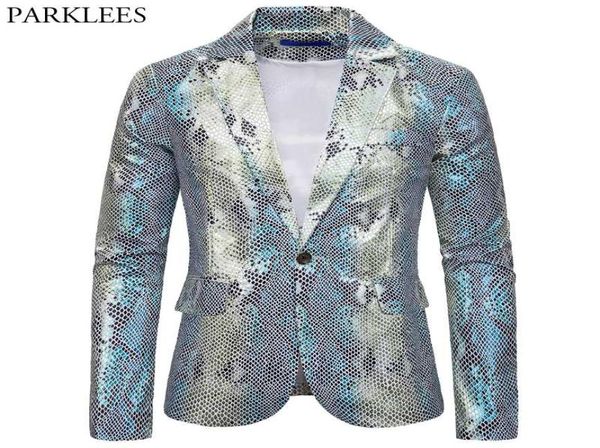 

silver shiny men blazer fishscale pattern mens blazer jacket prom dresses 2020 men stage costume suit jacket blazers hombre9071724, White;black