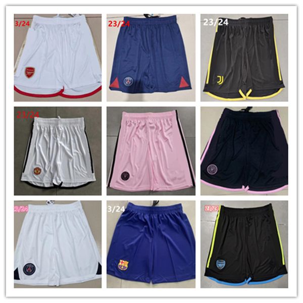 

2023 2024 mens soccer shorts jersey 23 24 men football short jerseys pour hommes sales size s-2xl, Black;red