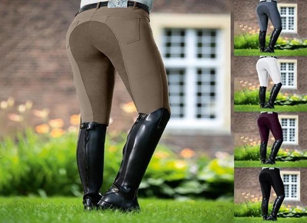 

women039s pants capris women fashion high waist elastic equestrian horse racing skinny trousers womens riding camping running3162181, Black;white