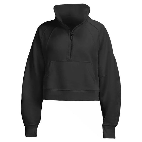 

sweatshirts woman mens sweatshirt lu hoodie clothing sweatshirt hoodie women's zip up autumn designer hoodies sweatshirt mens color gre, Black