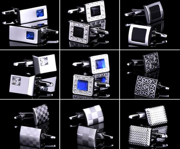 

other groom accessories mens cufflinks box set auger crystal nail shirt sleeve crystal cuff links women men shirts suits cufflink8273043, Black;gray