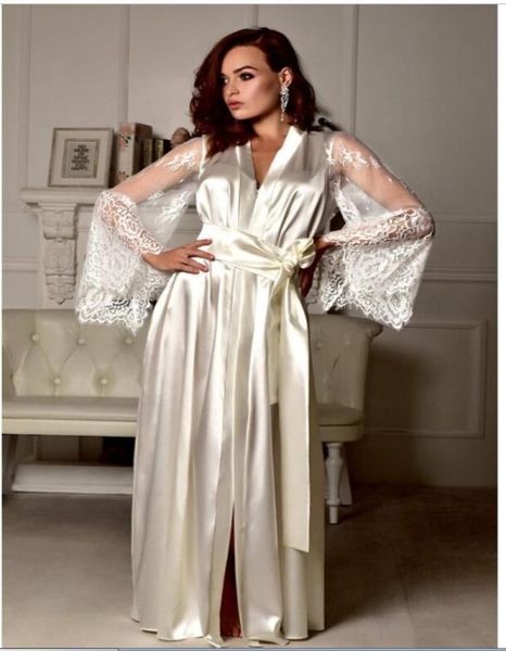 

red onelong deep v neck women satin nightgown lace sleepwear strap spaghetti ladies silk nightwear sleep wear night gown ling9807184, Black;red