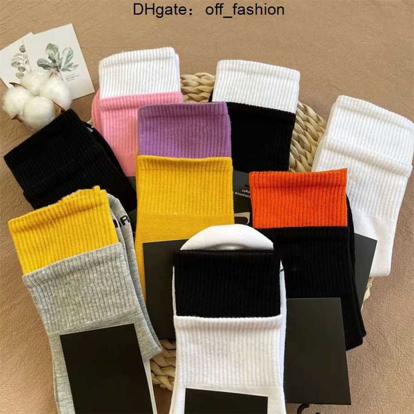 

mens socks tech fleece designer classic socks five pairs womens socks solid color breathable sweat absorption couple socks nk print multiple, Black
